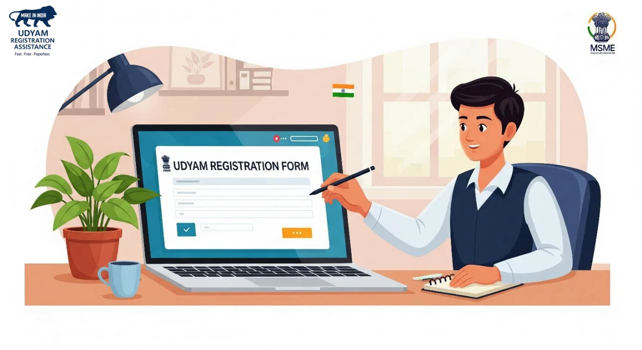  Udyam Registration Form 2026 | Free Online MSME Registration | Get Udyam Certificate Instantly